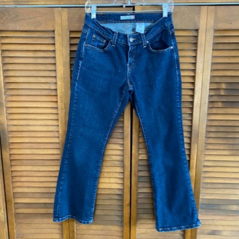 Womens Levi's Jeans 529 Curvy Bootcut Dark Wash Jeans Size 6P Medium